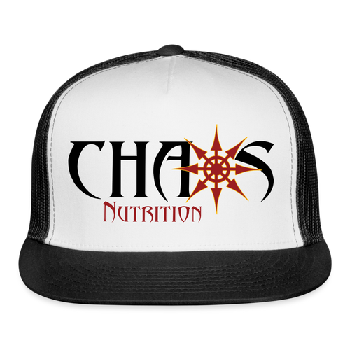 OG Chaos Nutrition Logo Trucker Cap - white/black