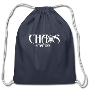 Official Chaos Nutrition Cotton Drawstring Bag - navy