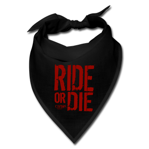Chaos Fit Wear - Ride Or Die Bandana - With Red Logo - black