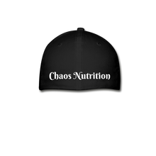 CHAOS FIT WEAR - RIDE OR DIE FLEX FIT HAT - BLACK WITH WHITE LOGO - black