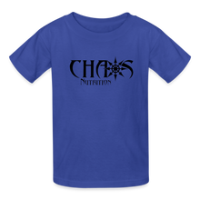 OG Chaos Nutrition Youth Tagless T-Shirt Black Logo - royal blue