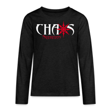 Kids' Premium Long Sleeve T-Shirt w/ OG Chaos Logo - charcoal grey