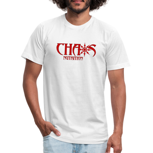 OG Chaos T- Shirt Red Logo - white