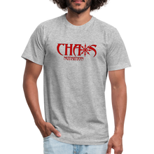 OG Chaos T- Shirt Red Logo - heather gray