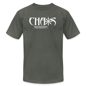 OG Chaos T- Shirt White Logo - asphalt