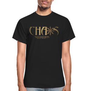 OG Chaos T-Shirt Gold Logo - black