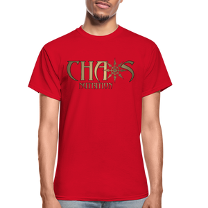 OG Chaos T-Shirt Gold Logo - red