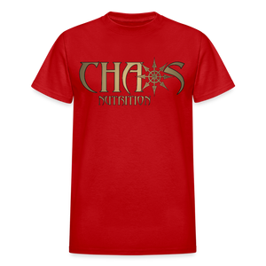 OG Chaos T-Shirt Gold Logo - red