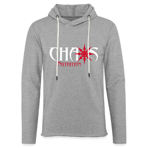 Chaos Nutrition Logo Lightweight Terry Hoodie (3 Colors) - heather gray