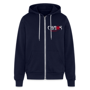 Ride Or Die Logo Unisex Full Zip Hoodie - navy