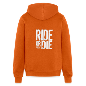 Ride Or Die Logo Unisex Full Zip Hoodie - autumn