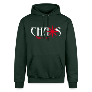 Chaos Nutrition Logo Champion Unisex Powerblend Hoodie - Dark Green
