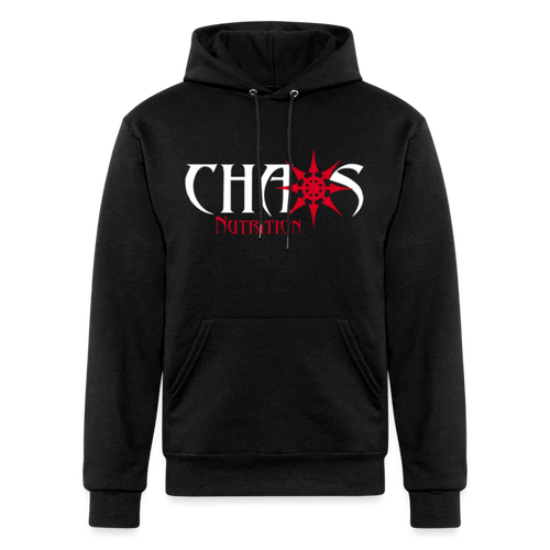 Chaos Nutrition Logo Champion Unisex Powerblend Hoodie - black