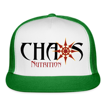 OG Chaos Nutrition Logo Trucker Cap - white/kelly green