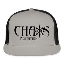 OG Chaos Nutrition Logo Trucker Cap - gray/black