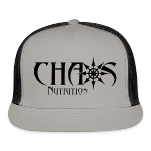 OG Chaos Nutrition Logo Trucker Cap - gray/black