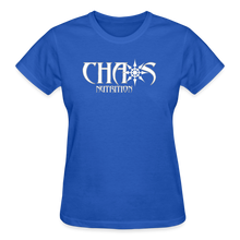 OG Chaos Nutrition Logo Ladies T-Shirt with White Logo - royal blue