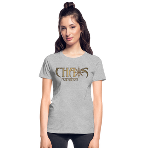 OG Chaos Nutrition Logo Women's T-Shirt with Gold Logo - heather gray