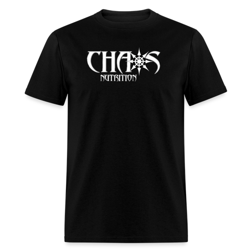 OG White Chaos Nutrition Logo Unisex Classic T-Shirt - black