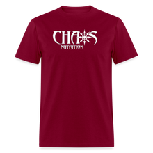 OG White Chaos Nutrition Logo Unisex Classic T-Shirt - burgundy