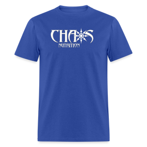 OG White Chaos Nutrition Logo Unisex Classic T-Shirt - royal blue