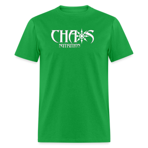 OG White Chaos Nutrition Logo Unisex Classic T-Shirt - bright green