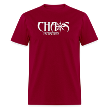 OG White Chaos Nutrition Logo Unisex Classic T-Shirt - dark red