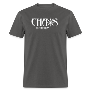 OG White Chaos Nutrition Logo Unisex Classic T-Shirt - charcoal