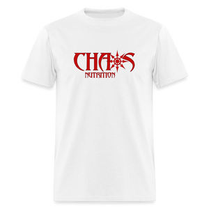 OG Red Chaos Nutrition Logo Unisex Classic T-Shirt - white