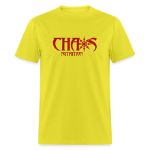 OG Red Chaos Nutrition Logo Unisex Classic T-Shirt - yellow