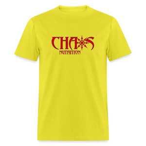 OG Red Chaos Nutrition Logo Unisex Classic T-Shirt - yellow