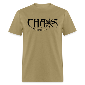 OG Black Chaos Nutrition Logo Unisex Classic T-Shirt - khaki