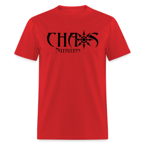 OG Black Chaos Nutrition Logo Unisex Classic T-Shirt - red