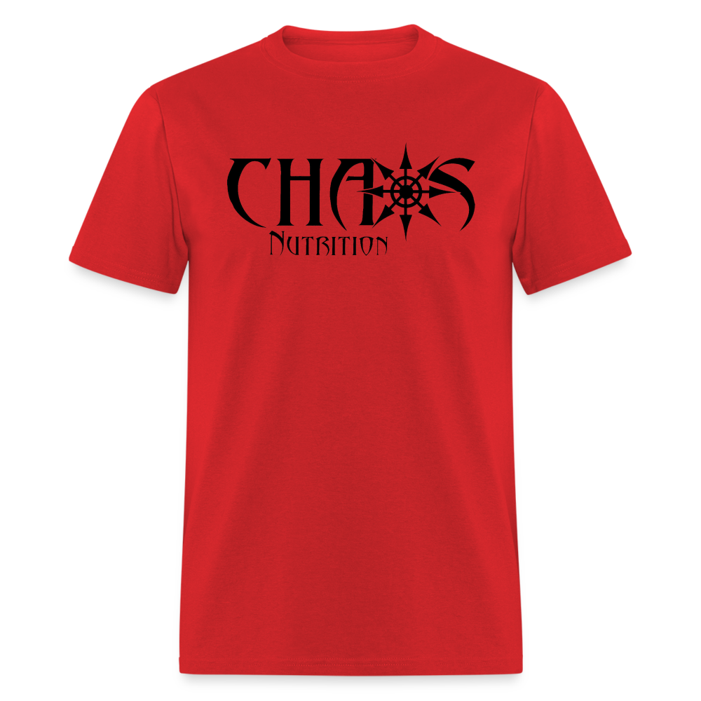 OG Black Chaos Nutrition Logo Unisex Classic T-Shirt - red