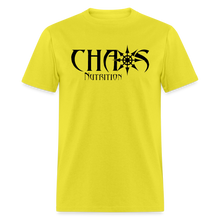 OG Black Chaos Nutrition Logo Unisex Classic T-Shirt - yellow