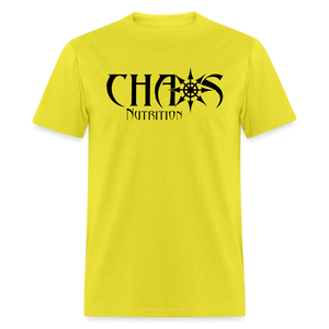 OG Black Chaos Nutrition Logo Unisex Classic T-Shirt - yellow