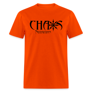 OG Black Chaos Nutrition Logo Unisex Classic T-Shirt - orange