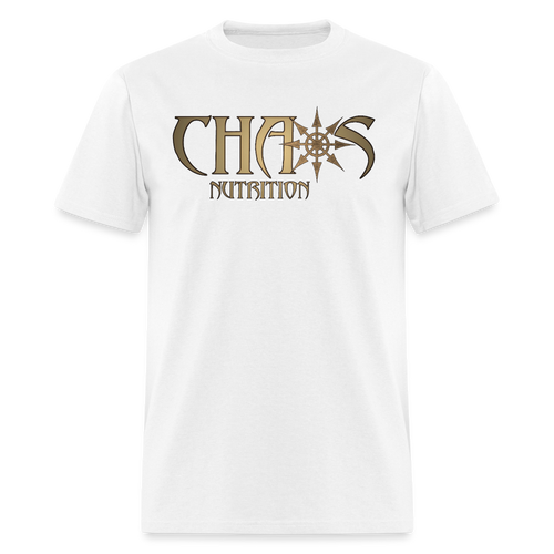 OG Gold Chaos Nutrition Logo Unisex Classic T-Shirt - white