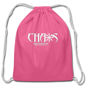 Official Chaos Nutrition Cotton Drawstring Bag - pink