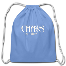 Official Chaos Nutrition Cotton Drawstring Bag - carolina blue