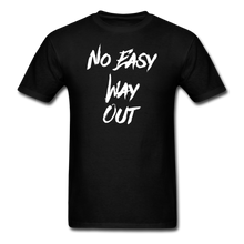 No Easy Way Out, T-Shirt with White Lettering - black