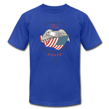 Land Of The Free Because Of The Brave - royal blue