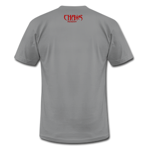 NO EASY WAY OUT- T-Shirt with RED LETTERING - slate