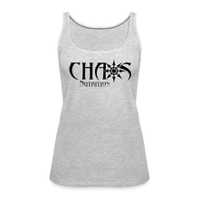 Chaos Nutrition OG Black Logo Women’s Premium Tank Top - heather gray