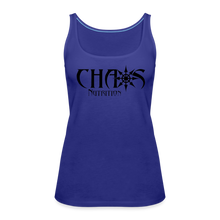 Chaos Nutrition OG Black Logo Women’s Premium Tank Top - royal blue