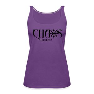 Chaos Nutrition OG Black Logo Women’s Premium Tank Top - purple