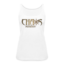 Chaos Nutrition OG Gold Logo Women’s Premium Tank Top - white