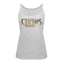 Chaos Nutrition OG Gold Logo Women’s Premium Tank Top - heather gray