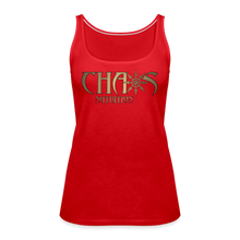 Chaos Nutrition OG Gold Logo Women’s Premium Tank Top - red