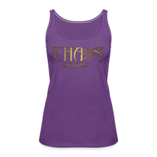 Chaos Nutrition OG Gold Logo Women’s Premium Tank Top - purple